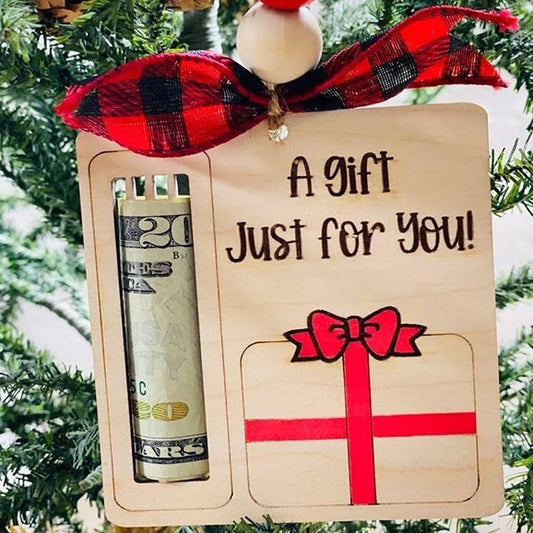 Décoration de Noël en Bois – Cadeau Original avec Message Gravé